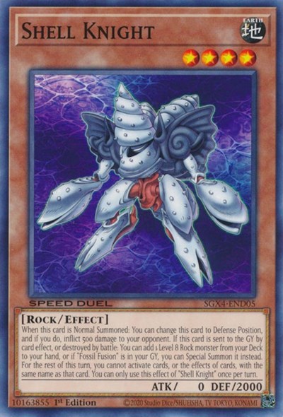 Shell Knight (SGX4-END05) [Speed Duel GX: Midterm Destruction]