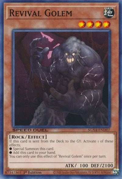 Revival Golem (SGX4-END07) [Speed Duel GX: Midterm Destruction]