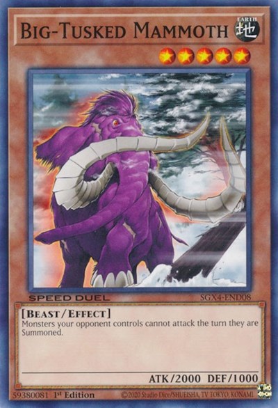 Big-Tusked Mammoth (SGX4-END08) [Speed Duel GX: Midterm Destruction]