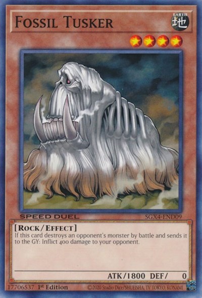 Fossil Tusker (SGX4-END09) [Speed Duel GX: Midterm Destruction]