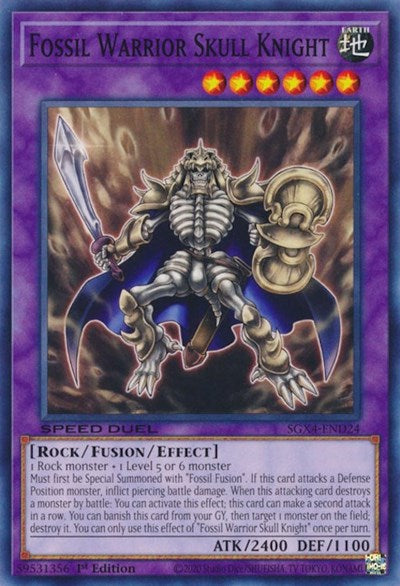 Fossil Warrior Skull Knight (SGX4-END24) [Speed Duel GX: Midterm Destruction]