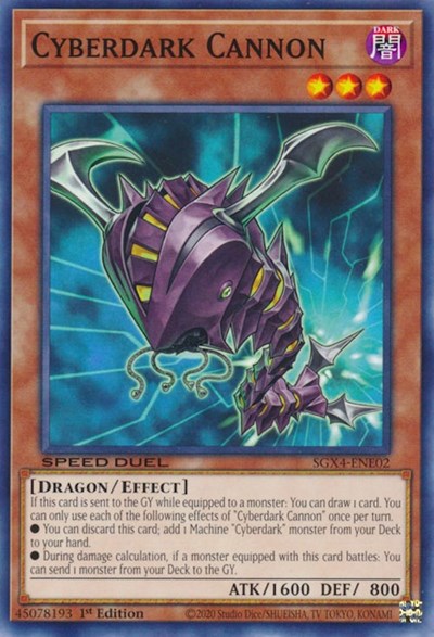 Cyberdark Cannon (SGX4-ENE02) [Speed Duel GX: Midterm Destruction]