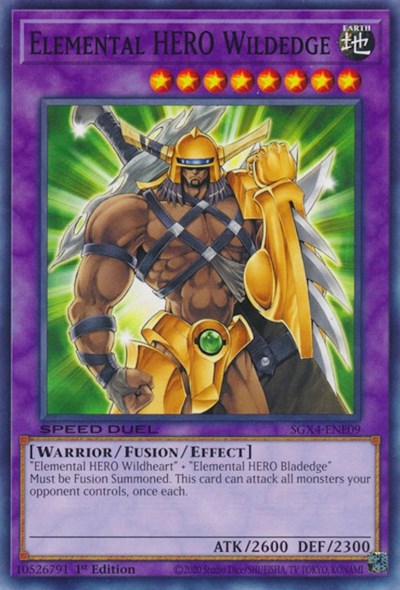Elemental HERO Wildedge (SGX4-ENE09) [Speed Duel GX: Midterm Destruction]