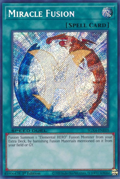 Miracle Fusion (Secret Rare) (SGX4-ENE05) [Speed Duel GX: Midterm Destruction]
