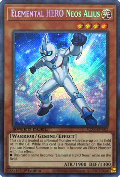Elemental HERO Neos Alius (Secret Rare) (SGX4-ENA02) [Speed Duel GX: Midterm Destruction]