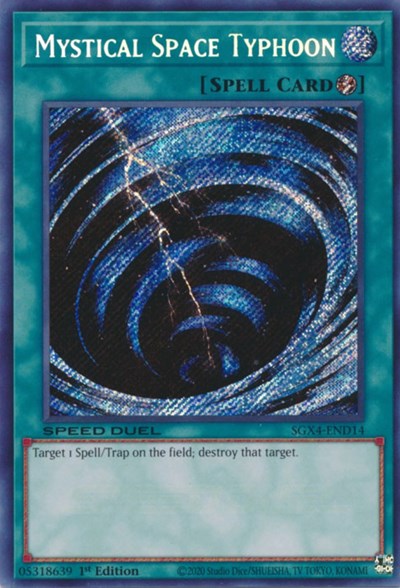 Mystical Space Typhoon (Secret Rare) (SGX4-END14) [Speed Duel GX: Midterm Destruction]