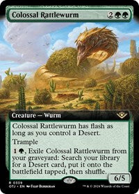 Colossal Rattlewurm (Extended Art) (339) [Outlaws of Thunder Junction]