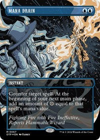 Mana Drain (Textured Foil) (67) [Outlaws of Thunder Junction: Breaking News]