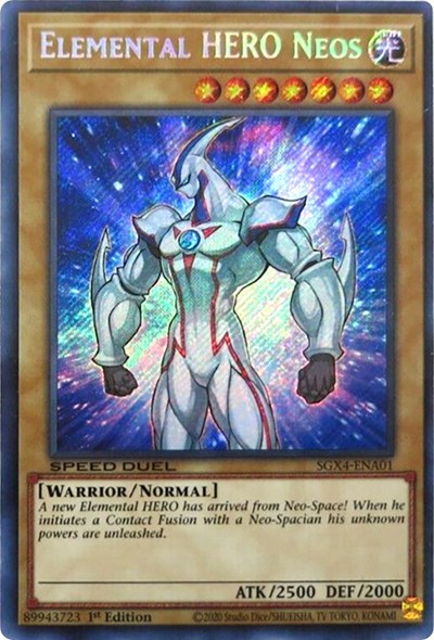 Elemental HERO Neos (Secret Rare) (SGX4-ENA01) [Speed Duel GX: Midterm Destruction]