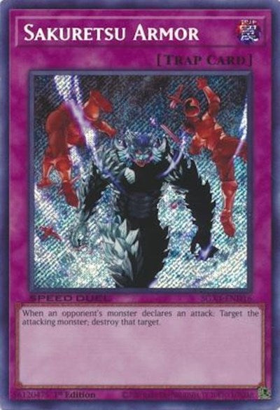 Sakuretsu Armor (Secret Rare) (SGX4-END16) [Speed Duel GX: Midterm Destruction]