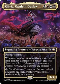 Olivia, Opulent Outlaw (Borderless) (2) [Commander: Outlaws of Thunder Junction]