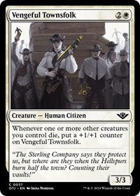 Vengeful Townsfolk (37) [Outlaws of Thunder Junction]