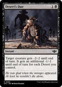 Desert's Due (85) [Outlaws of Thunder Junction]