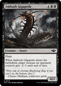 Ambush Gigapede (77) [Outlaws of Thunder Junction]
