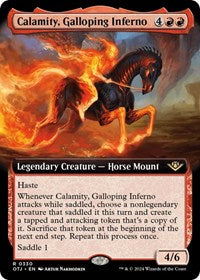 Calamity, Galloping Inferno (Extended Art) (330) [Outlaws of Thunder Junction]