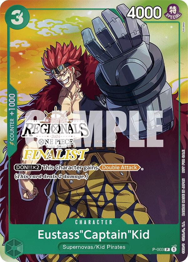 Eustass"Captain"Kid (Offline Regional 2024 Vol. 2) [Finalist] (P-003) [One Piece Promotion Cards]