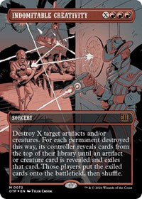 Indomitable Creativity (Textured Foil) (72) [Outlaws of Thunder Junction: Breaking News]