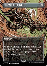Contagion Engine (Textured Foil) (78) [Outlaws of Thunder Junction: Breaking News]