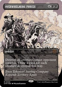 Overwhelming Forces (Textured Foil) (69) [Outlaws of Thunder Junction: Breaking News]