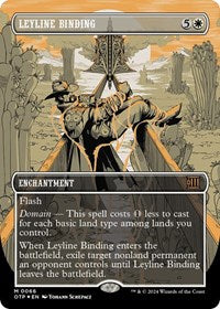 Leyline Binding (Textured Foil) (66) [Outlaws of Thunder Junction: Breaking News]
