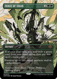 Force of Vigor (Textured Foil) (73) [Outlaws of Thunder Junction: Breaking News]