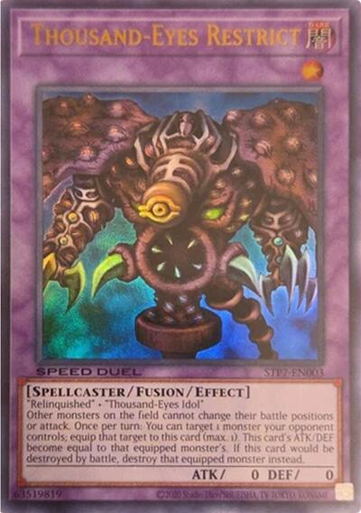 Thousand-Eyes Restrict (STP7-EN003) [Speed Duel: Tournament Pack 7]