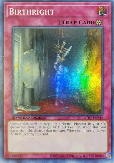 Birthright (STP7-EN015) [Speed Duel: Tournament Pack 7]
