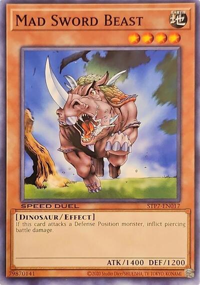 Mad Sword Beast (STP7-EN017) [Speed Duel: Tournament Pack 7]