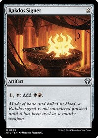 Rakdos Signet (265) [Commander: Outlaws of Thunder Junction]