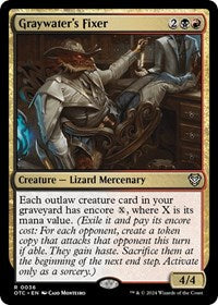 Graywater's Fixer (36) [Commander: Outlaws of Thunder Junction]
