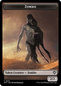 Zombie // Ox Double-Sided Token (10 // 3) [Commander: Outlaws of Thunder Junction]