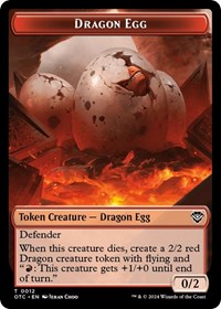 Dragon Egg // Dragon Double-Sided Token (12 // 11) [Commander: Outlaws of Thunder Junction]