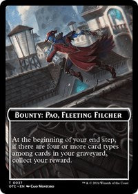 Bounty: Paq, Fleeting Filcher // Bounty Rules Double-Sided Token (37) [Commander: Outlaws of Thunder Junction]