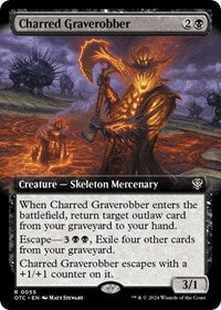 Charred Graverobber (Extended Art) (55) [Commander: Outlaws of Thunder Junction]