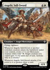 Angelic Sell-Sword (Extended Art) (46) [Commander: Outlaws of Thunder Junction]