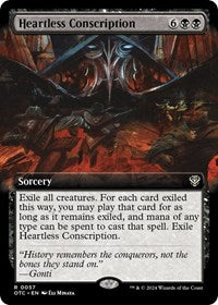 Heartless Conscription (Extended Art) (57) [Commander: Outlaws of Thunder Junction]