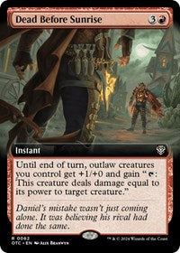 Dead Before Sunrise (Extended Art) (62) [Commander: Outlaws of Thunder Junction]