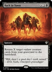Back in Town (Extended Art) (54) [Commander: Outlaws of Thunder Junction]