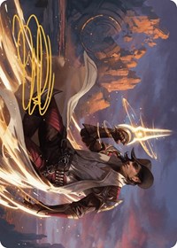 Kellan, the Kid Art Card (Gold-Stamped Signature) (24) [Art Series: Outlaws of Thunder Junction]