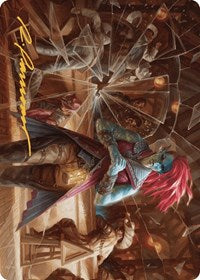 Obeka, Splitter of Seconds Art Card (Gold-Stamped Signature) (28) [Art Series: Outlaws of Thunder Junction]