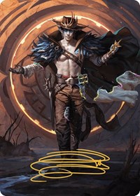 Oko, the Ringleader Art Card (29/54) (Gold-Stamped Signature) (29) [Art Series: Outlaws of Thunder Junction]