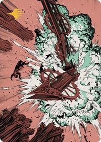 Decimate Art Card (Gold-Stamped Planeswalker Symbol) (44) [Art Series: Outlaws of Thunder Junction]