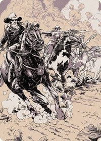 Overwhelming Forces Art Card (40) [Art Series: Outlaws of Thunder Junction]