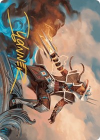 Annie Flash, the Veteran Art Card (Gold-Stamped Signature) (17) [Art Series: Outlaws of Thunder Junction]