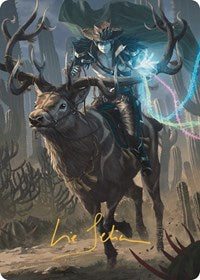 Oko, the Ringleader Art Card (54/54) (Gold-Stamped Signature) (54) [Art Series: Outlaws of Thunder Junction]