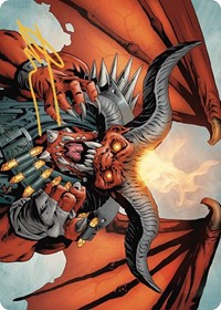 Rakdos, the Muscle Art Card (Gold-Stamped Signature) (53) [Art Series: Outlaws of Thunder Junction]