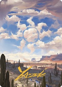 Plains Art Card (Gold-Stamped Signature) (36) [Art Series: Outlaws of Thunder Junction]