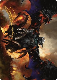 Akul the Unrepentant Art Card (Gold-Stamped Signature) (16) [Art Series: Outlaws of Thunder Junction]