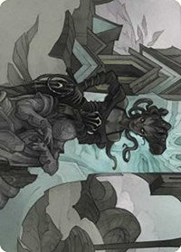 Vraska Joins Up Art Card (34) [Art Series: Outlaws of Thunder Junction]