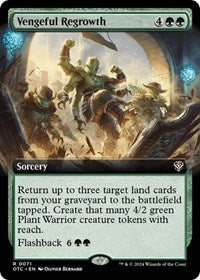 Vengeful Regrowth (Extended Art) (71) [Commander: Outlaws of Thunder Junction]